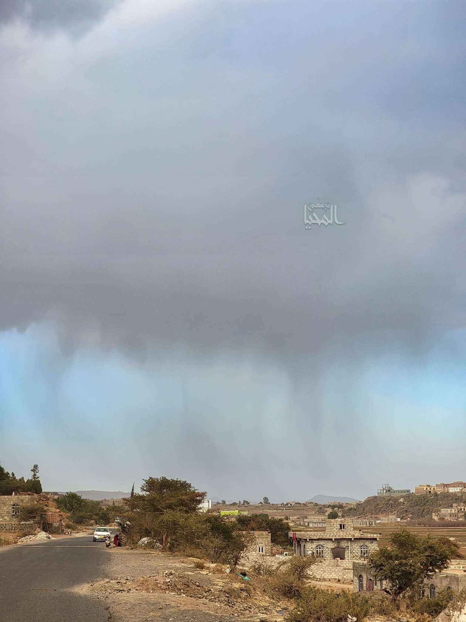 هطول امطار على مديريتي عمران وهمدان(صورة)