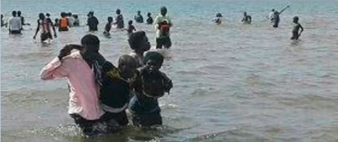 شرطة رضوم تعلن وصول 620 مهاجراً إثيوبياً إلى سواحل شبوة