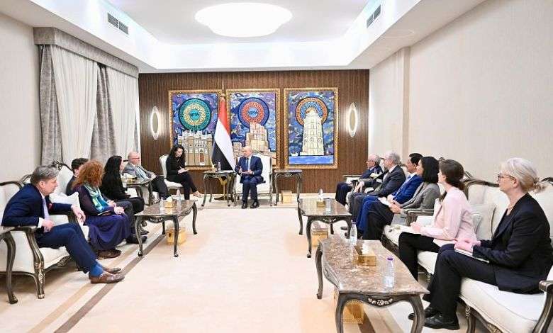 الرئيس العليمي يستقبل وفدا برلمانيا المانيا