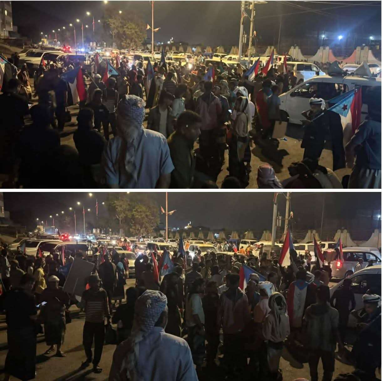 عاجل:اول الصور لجرحى اطلاق النار بقصر معاشيق بعدن