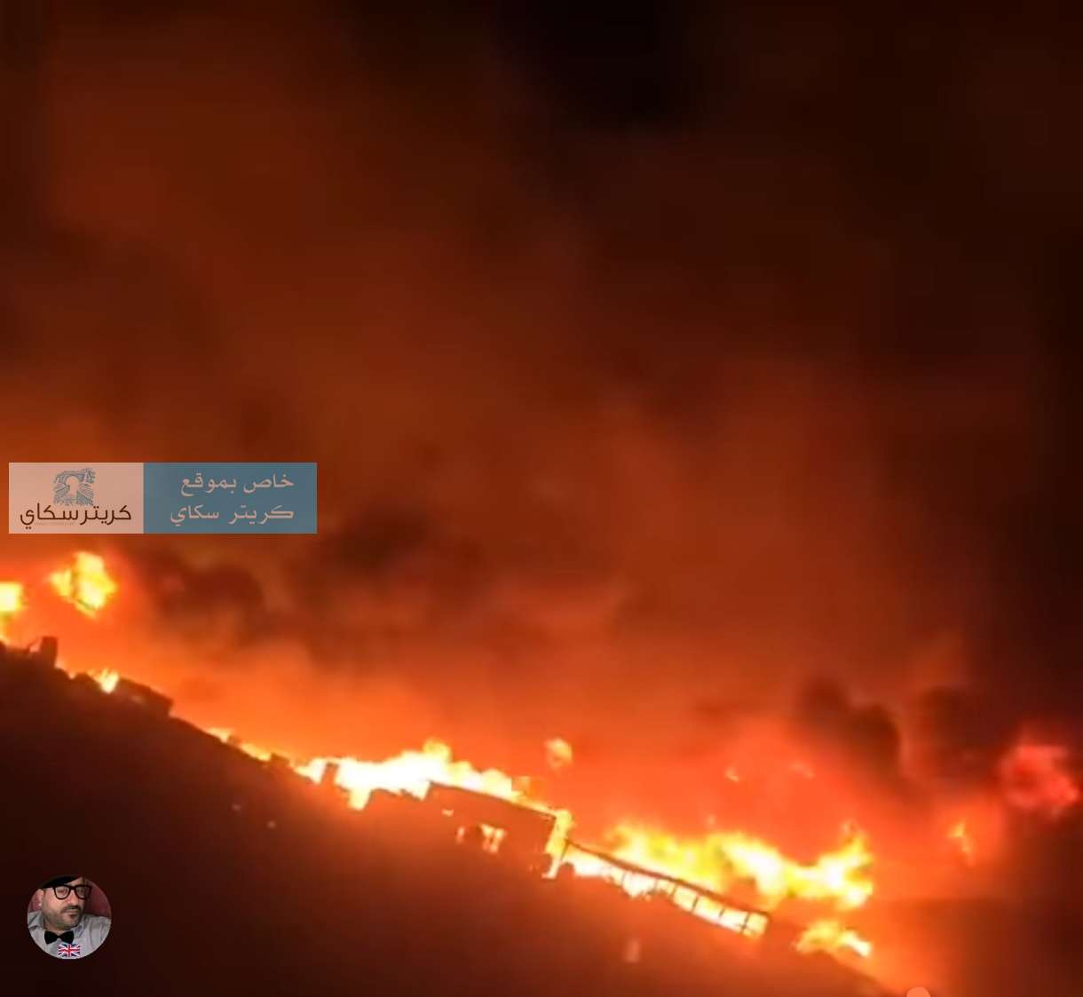 عاجل:الغارات تقضي على اهم ميناء في الحديدة(صورة)