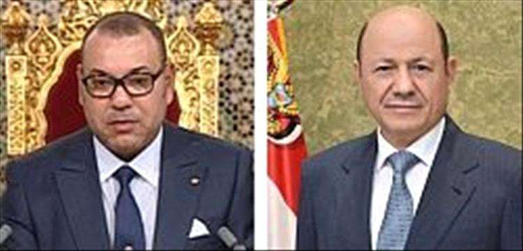 رئيس مجلس القيادة يتلقى برقية تهنئة من ملك المغرب بمناسبة العيد الوطني