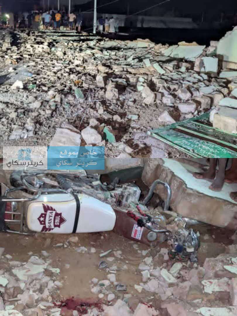 صور صادمة تكشف حجم الدمار بعد عاصفة الرياح في تريم حضرموت