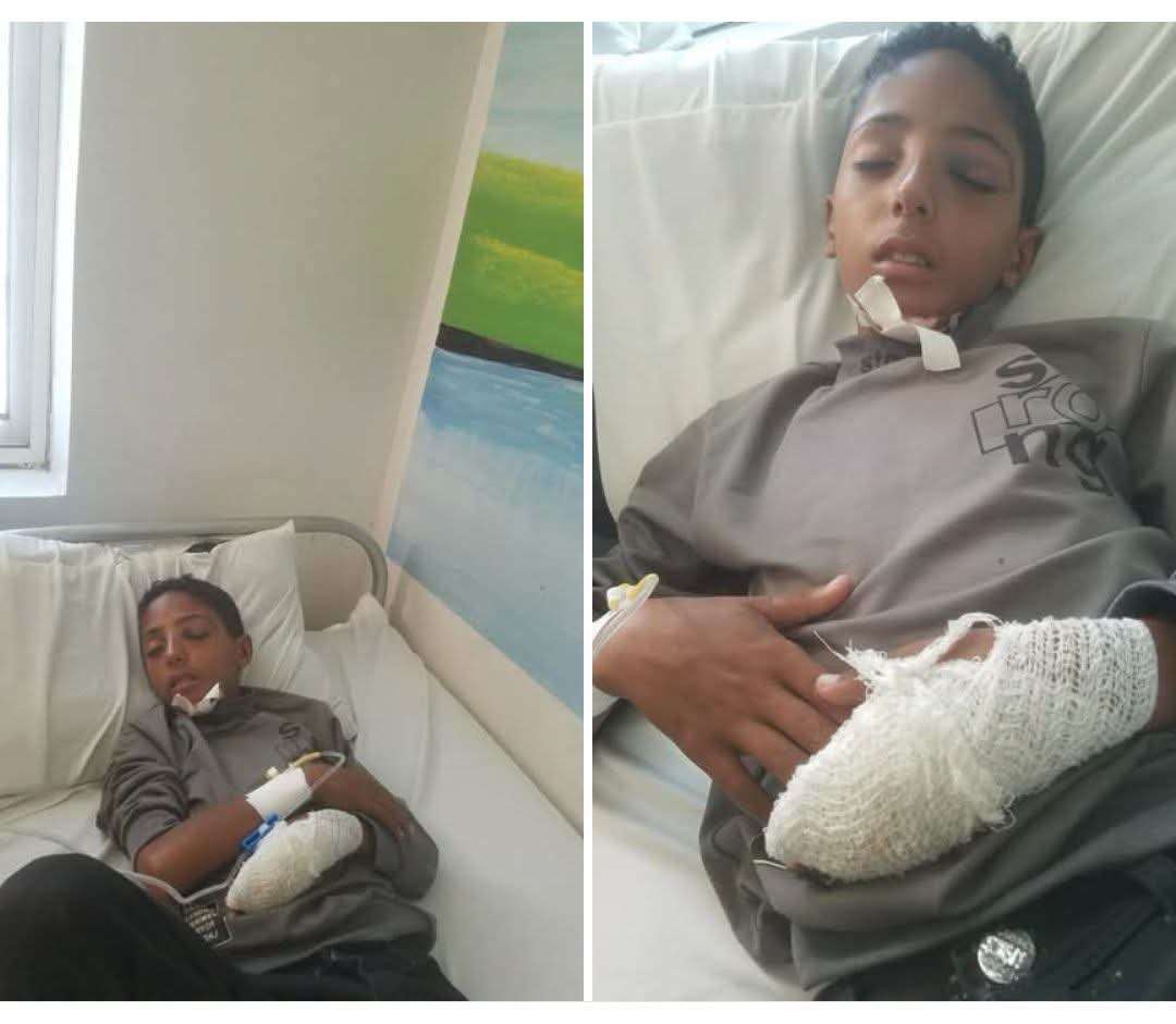 مناشدة عاجلة لإنقاذ طفل سقط من جبل في حيفان