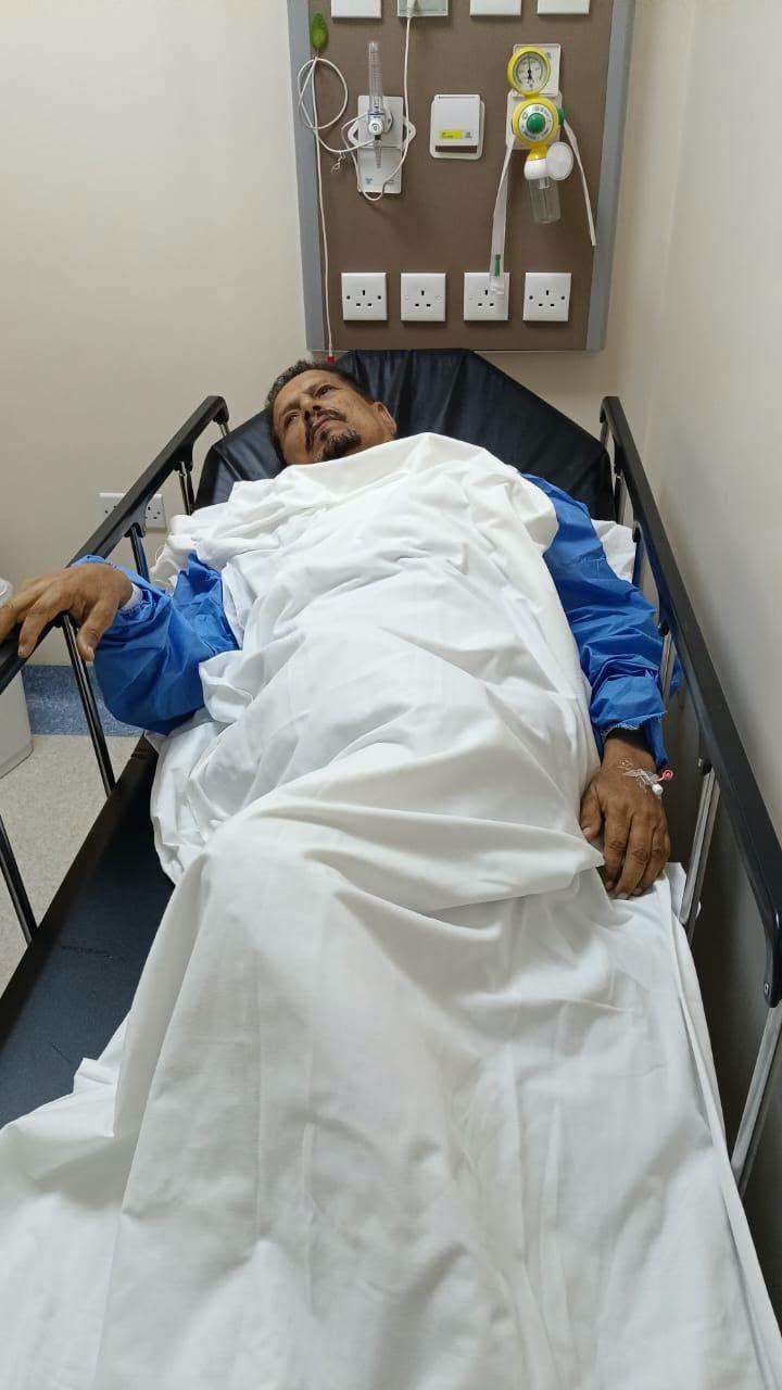 وكيل عدن عبدالحكيم الشعبي يرقد في مستشفى بعمان ويحتاج لتدخل جراحي