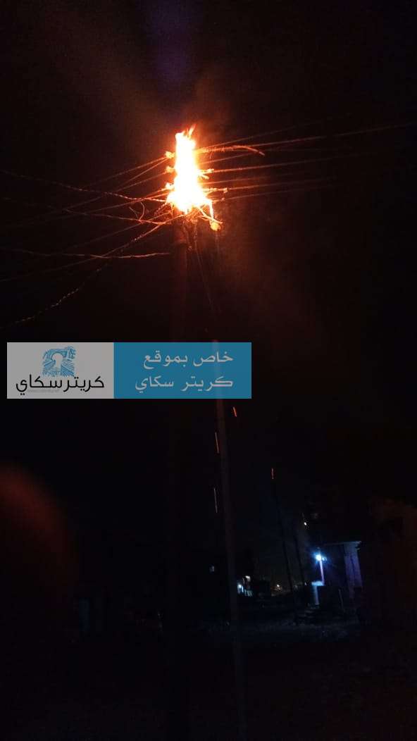 عاجل:انفجار عمود انارة بعدن