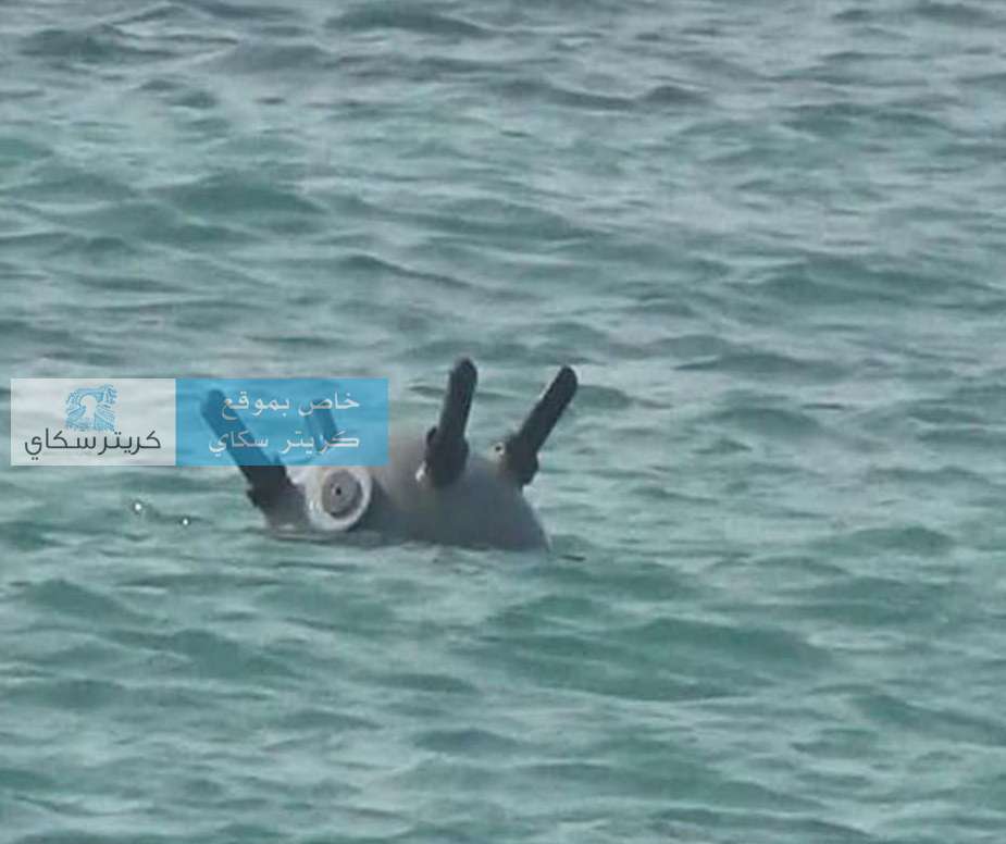عاجل: العثور على لغم بحري وتدمير زورق مفخ خ في باب المندب