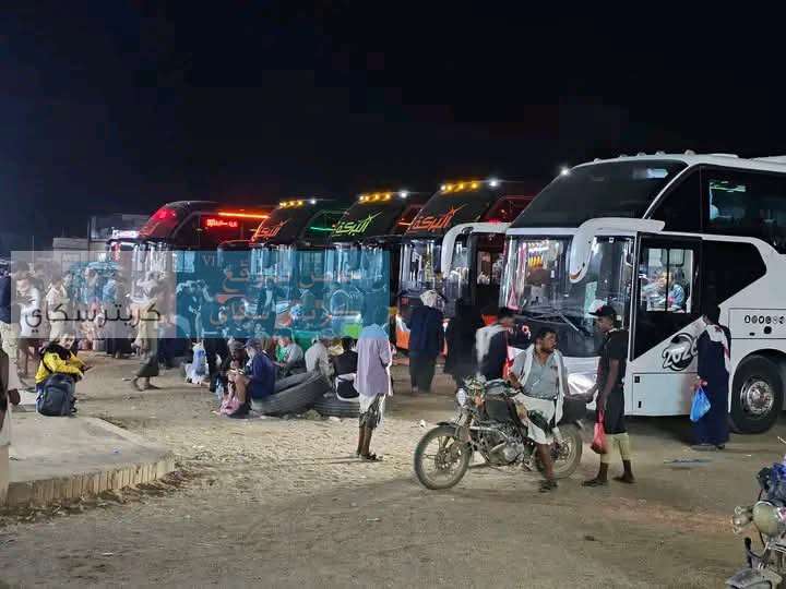 زحام الوديعة يربك حركة المسافرين.. طوابير من باصات النقل الجماعي