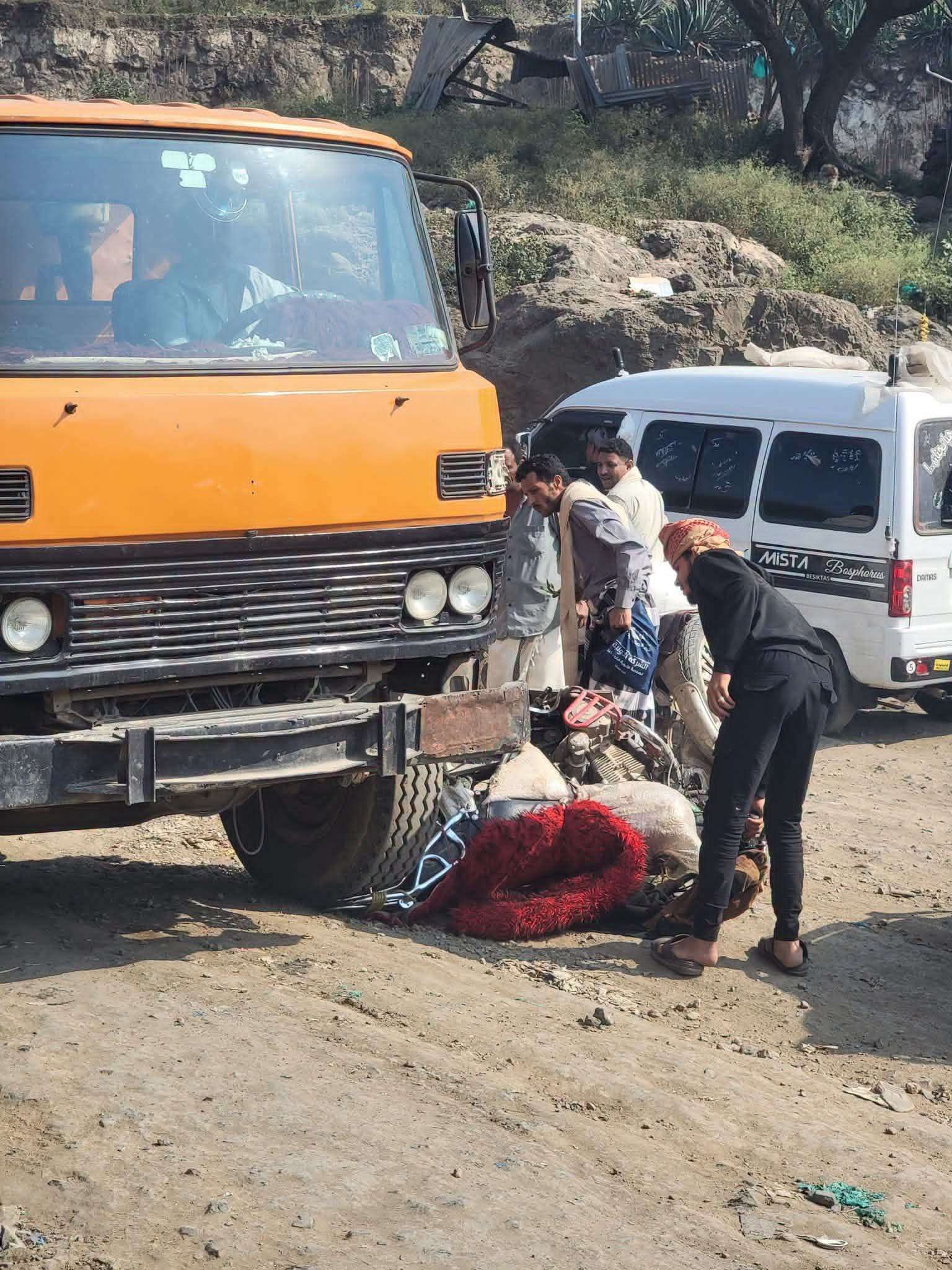 حادث مروري في تعز(صورة)