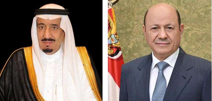 رئيس مجلس القيادة يتلقى برقية تهنئة من خادم الحرمين الشريفين وولي عهده بمناسبة ذكرى ثورة ٢٦ سبتمبر.
