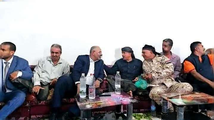 شاهد اول صورة للقاء عيدروس الزبيدي بصلاح الشنفرة داخل منزله