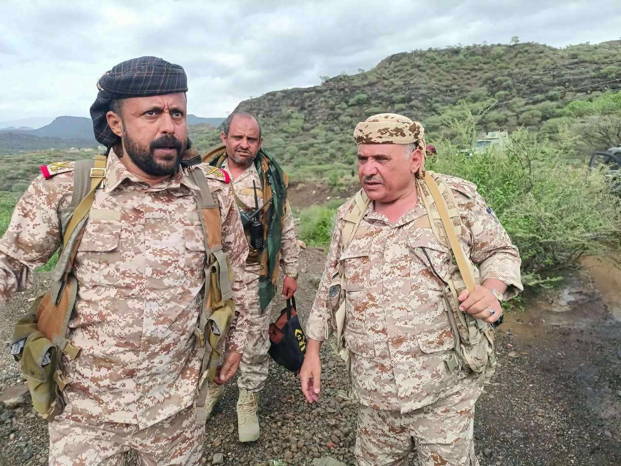 قائد محور طور الباحة اللواء أبو بكر الجبولي يظهر رسمياً ويفند شائعات جبهات تعز