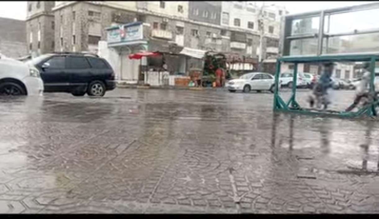 امطار متوسطة على عدن